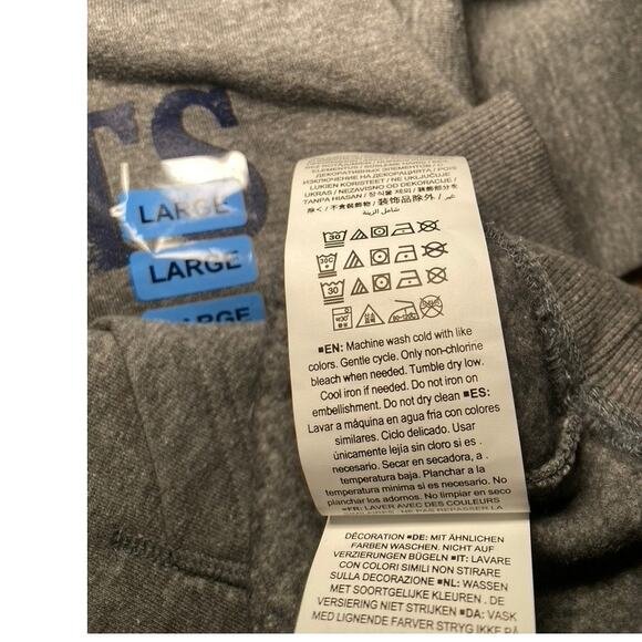 NFL -  Patriots Gray Hooded Sweatshirt - NWT - Men's Large - Picture 11 of 12